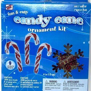 Westrim 4" Beaded Candy Cane Ornament Kit Ages 7+